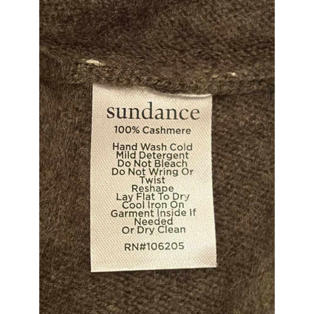 NWT Sundance Cashmere Sweater Size XS Olive Green - Picture 4 of 4